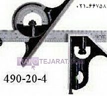 زاویه سنج سه تکه با خط کش 30 سانت اسیمتو کد 4-20-490 زاویه سنج سه تکه با خط کش 30 سانت اسیمتو کد 4-20-490